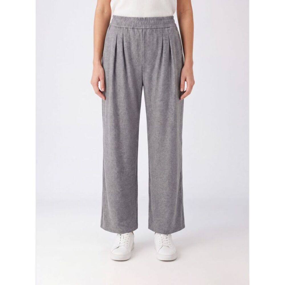 Pinko Women Pinko High-Waisted Wide-Leg Trousers In Wool Blend With Front Pleats